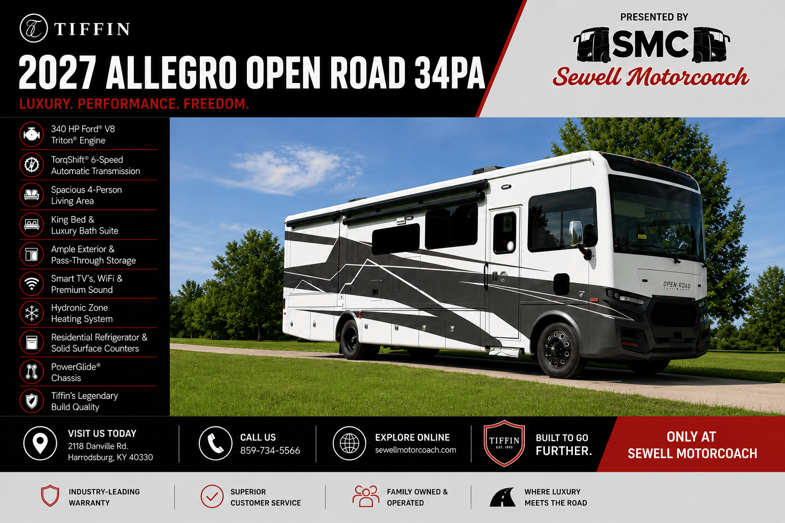 2027 Tiffin Allegro Open Road 34PA
