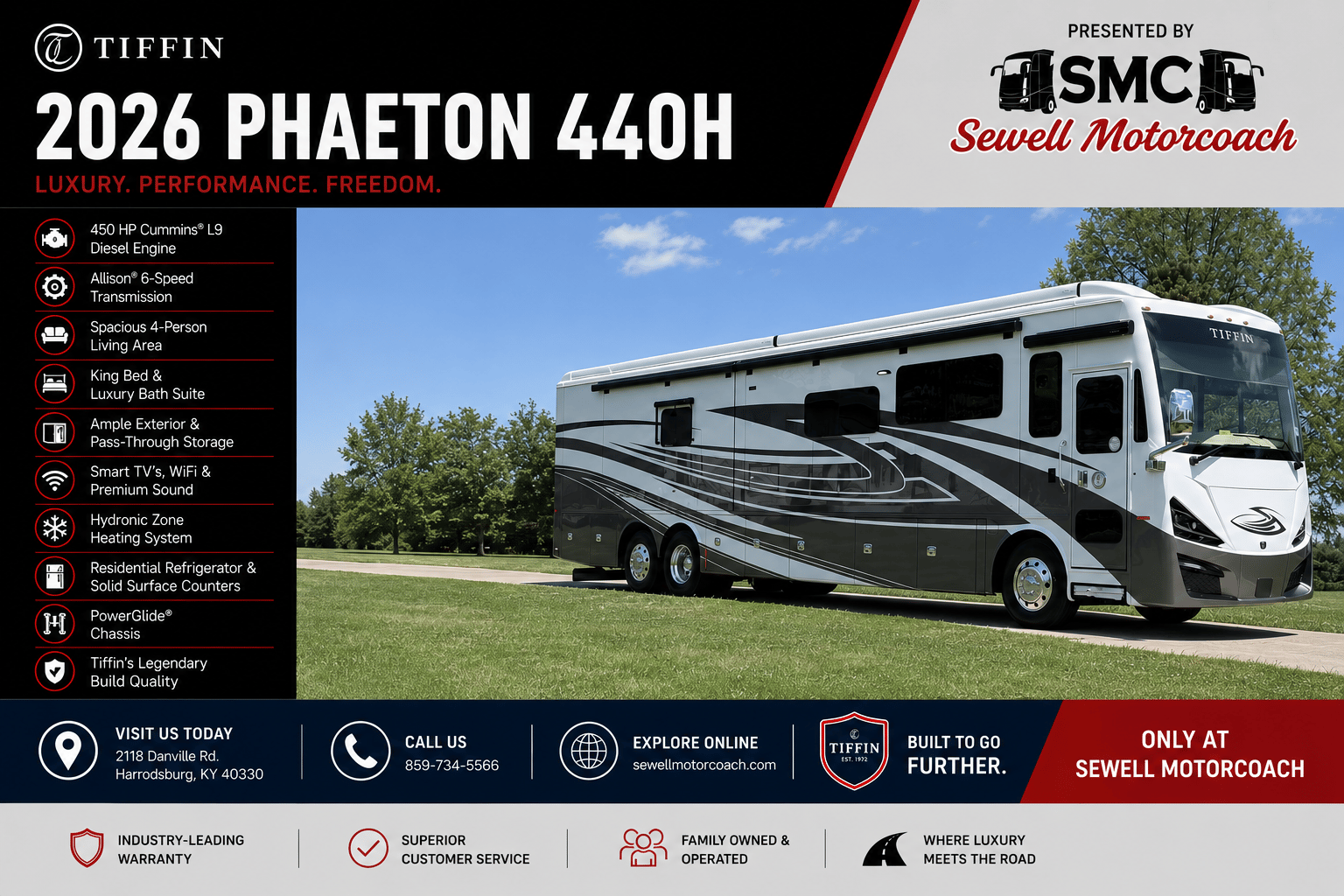 2026 Tiffin Phaeton 44OH