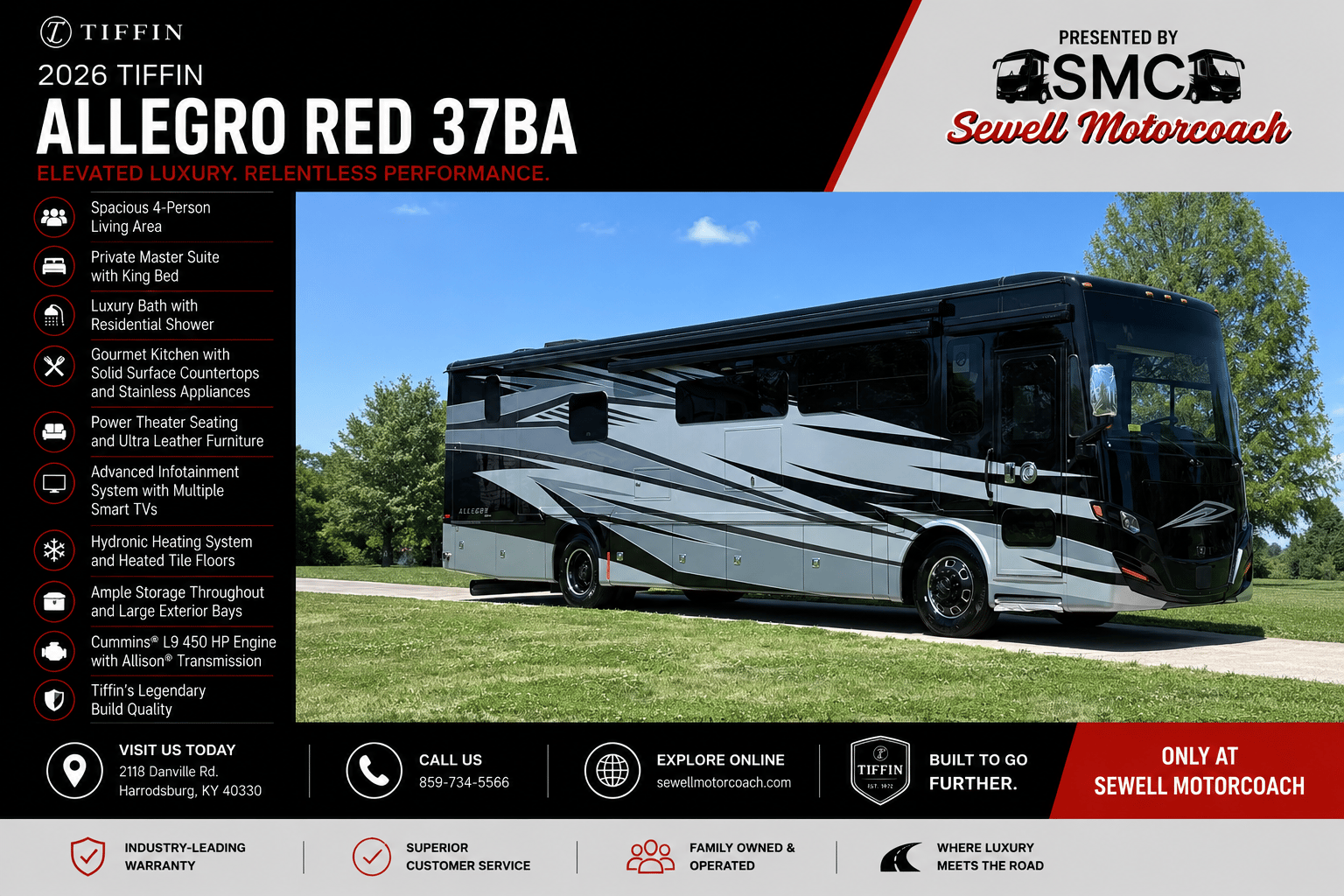2026 Tiffin Allegro Red 37BA