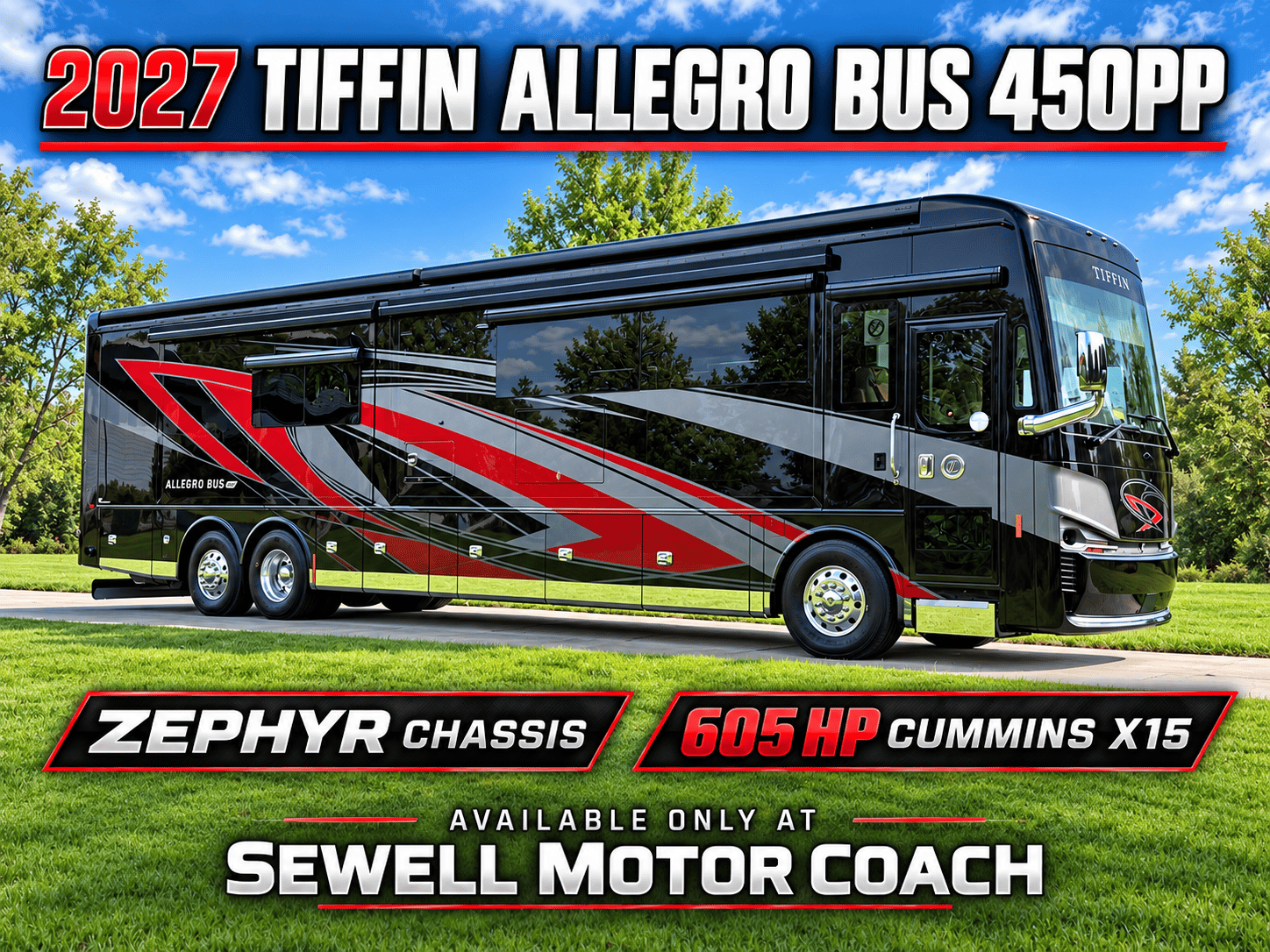 2027 Tiffin Motorhomes ALLEGRO BUS 45 opp