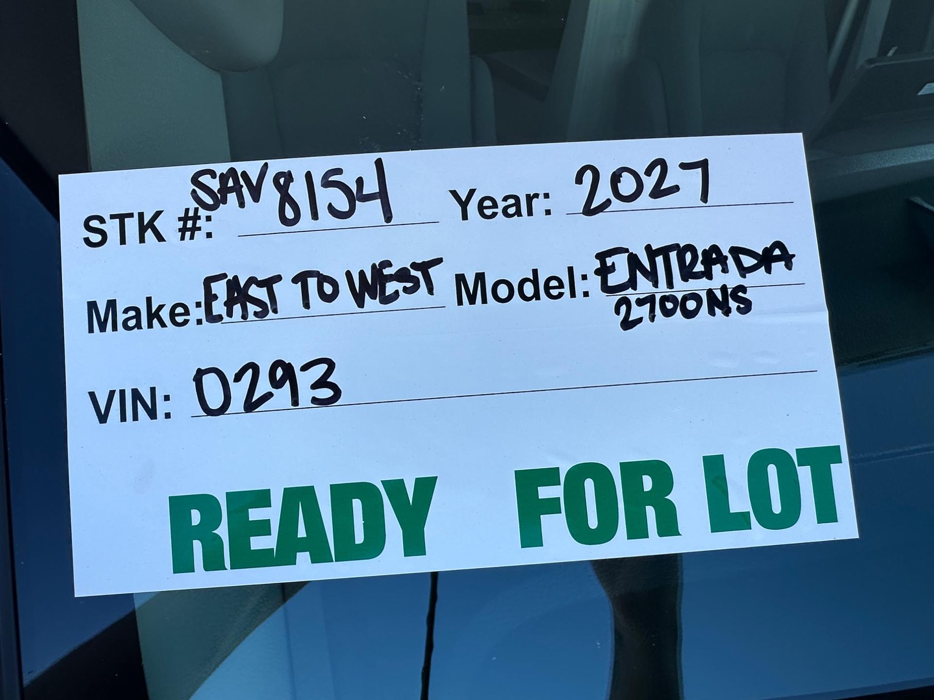 2027 East To West Entrada 2700NS