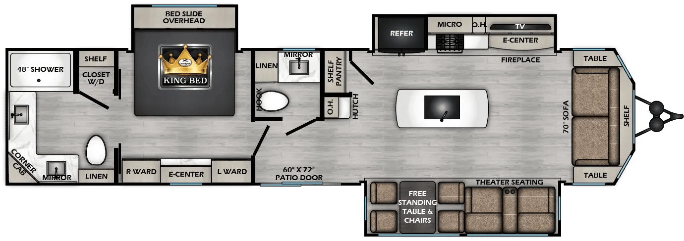 2026 CrossRoads Hampton Select 37FL floorplan