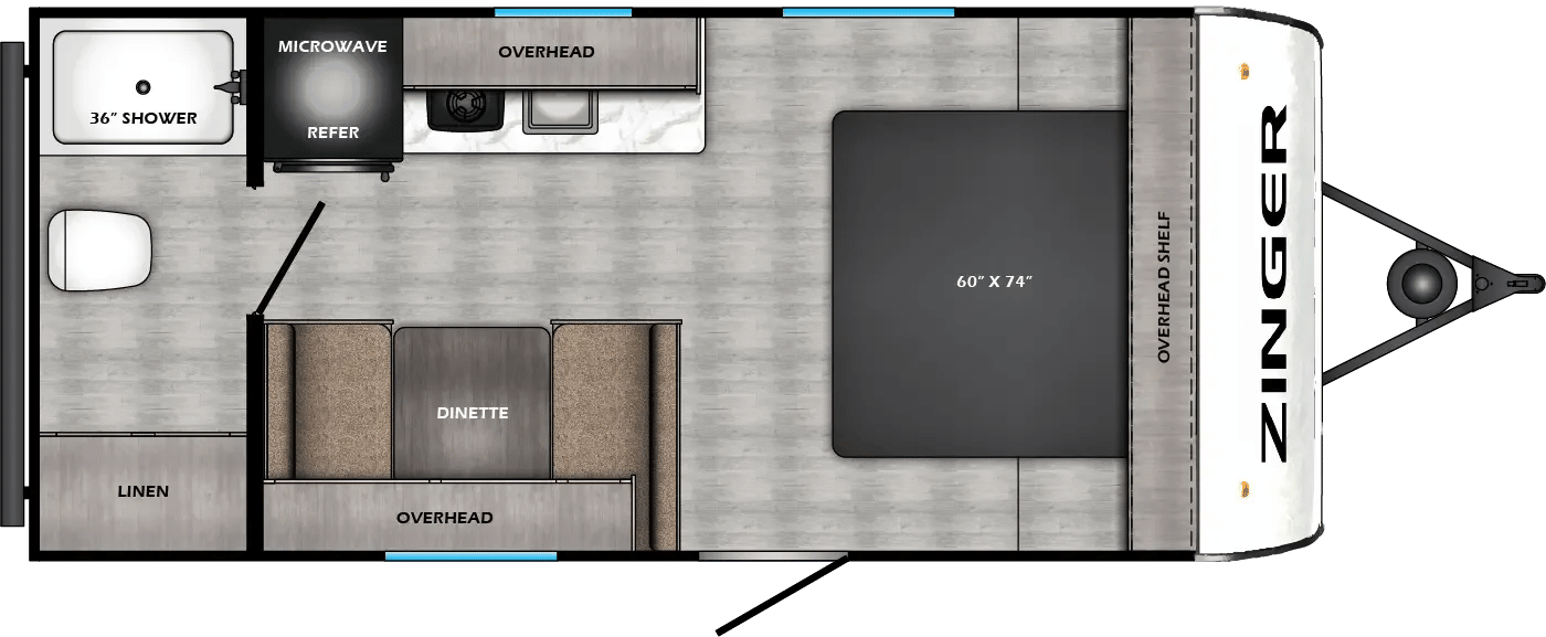2026 CrossRoads Zinger Lite Mini 18RB floorplan