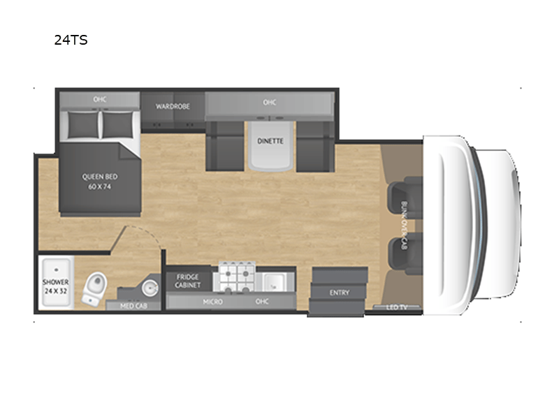 2025 NeXus RV Triumph Sport Series 24TS floorplan
