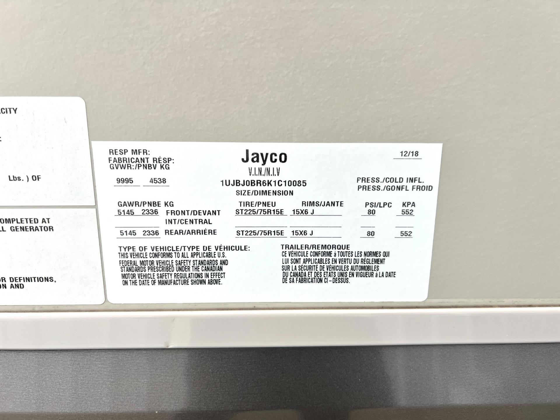 2019 Jayco 2019 Jayco EAGLE - thumbnail 9