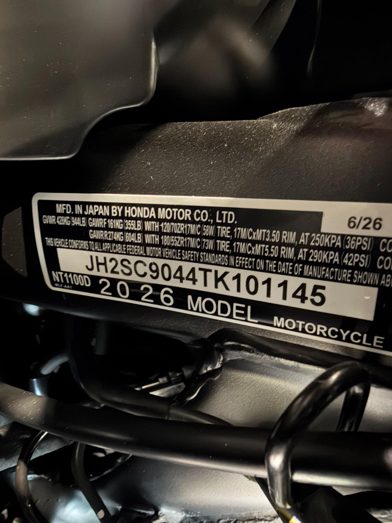 2026 Honda 2026 Honda NT1100 DCT - thumbnail 11
