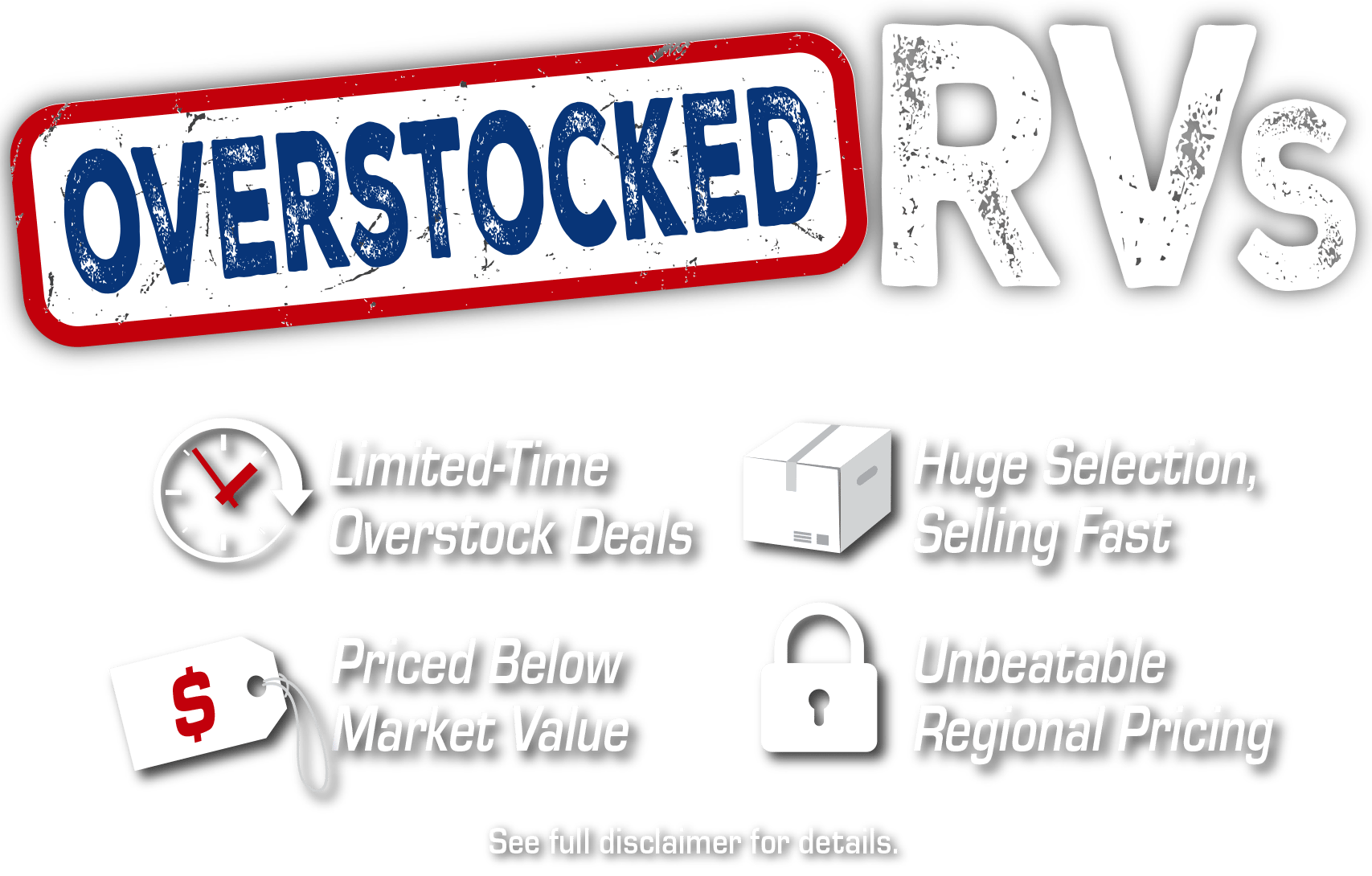OverstockedRVs sponsored by Gerzeny's Logo