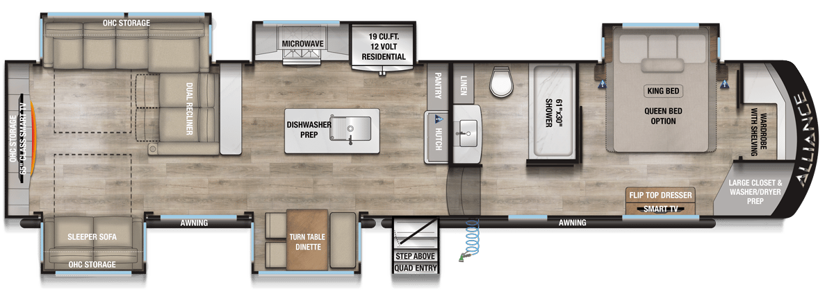 2026 Alliance RV Paradigm 375RD floorplan
