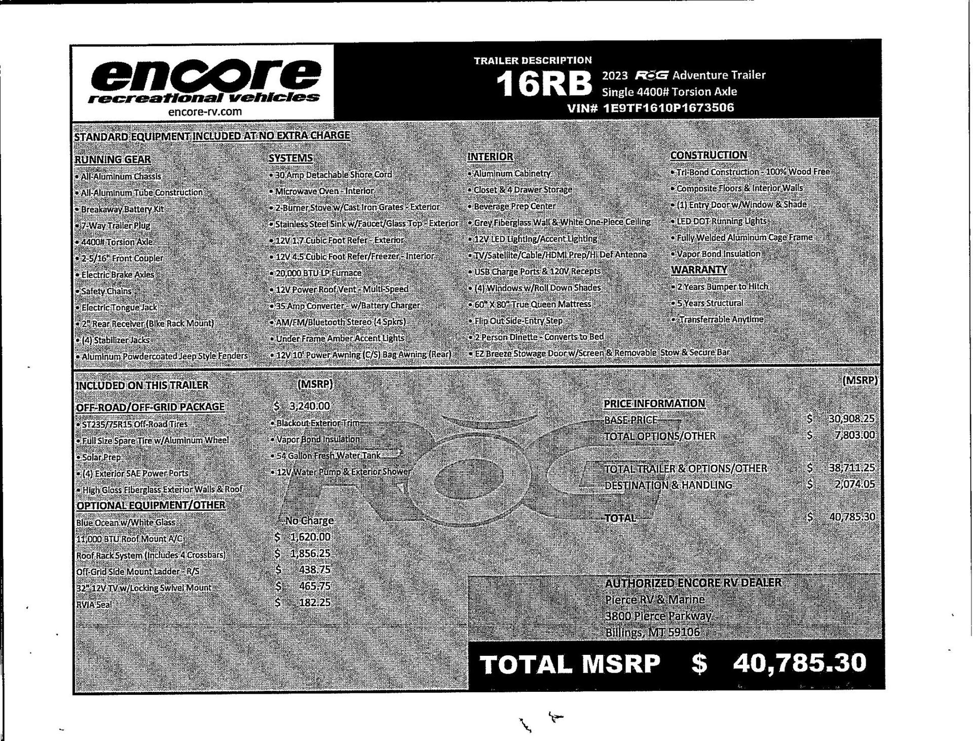 2023 Encore RV 2023 Encore RV Rogue - thumbnail 18