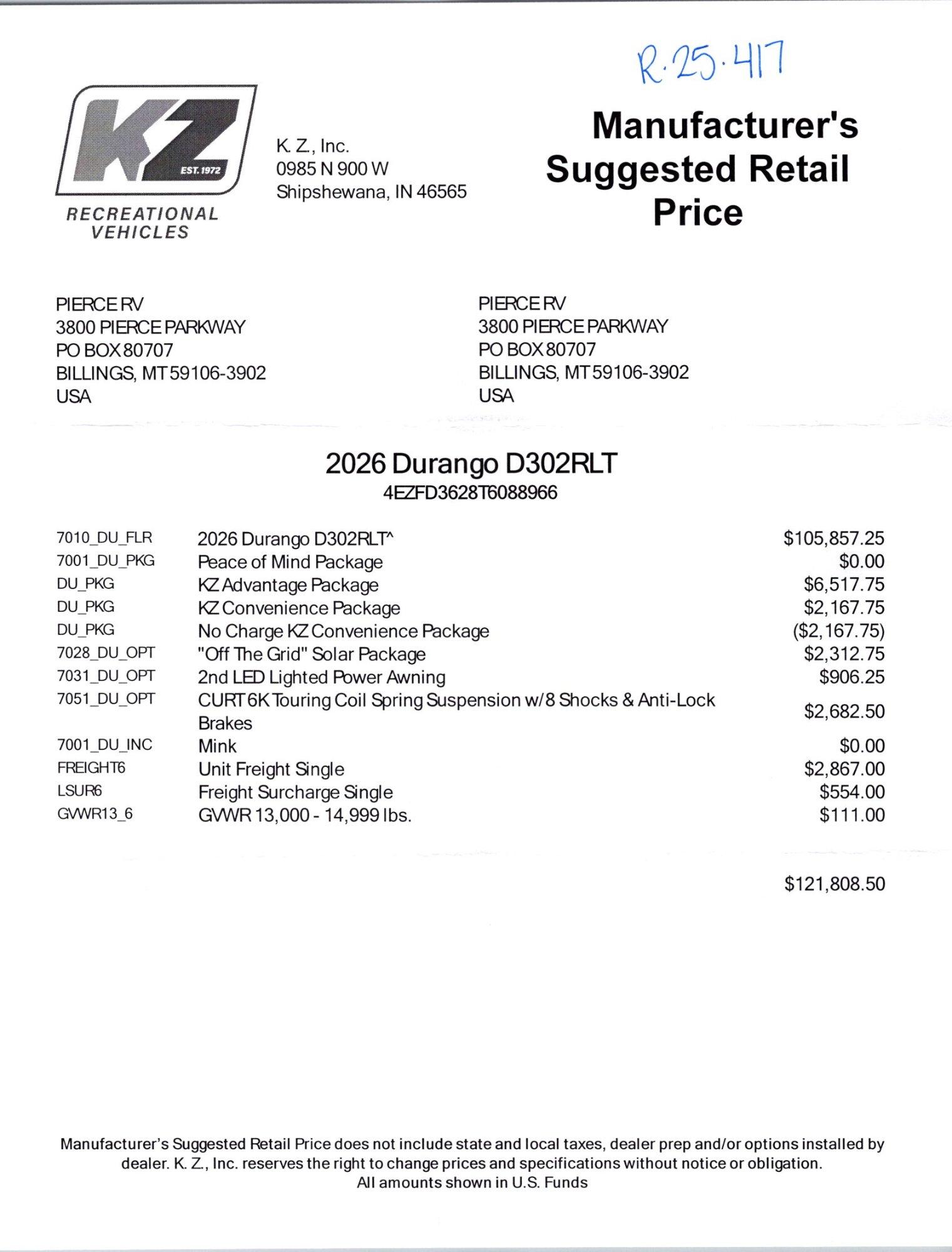 2026 K-Z 2026 K-Z Durango - thumbnail 25