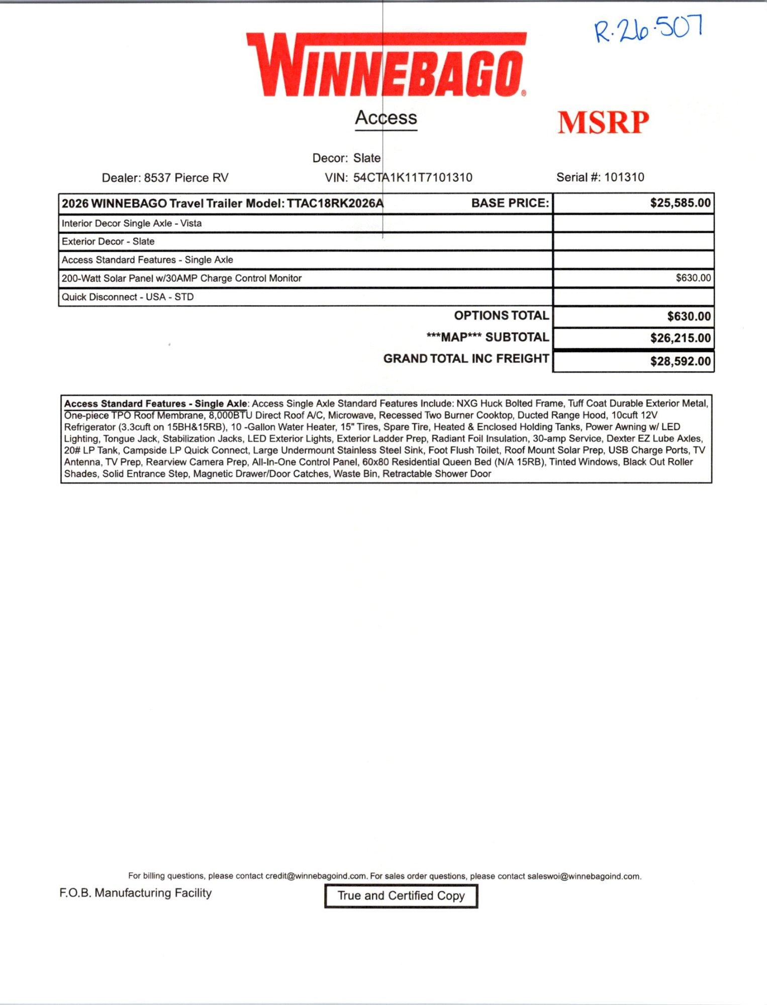 2026 Winnebago 2026 Winnebago Access - thumbnail 19