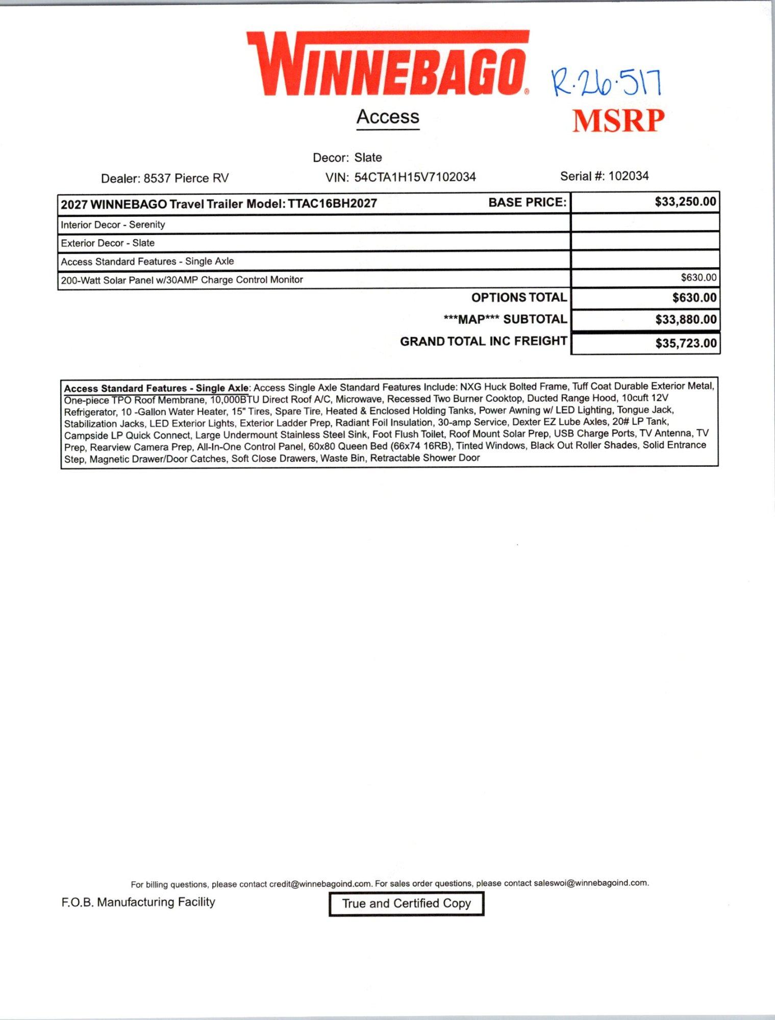 2027 Winnebago 2027 Winnebago Access - thumbnail 40