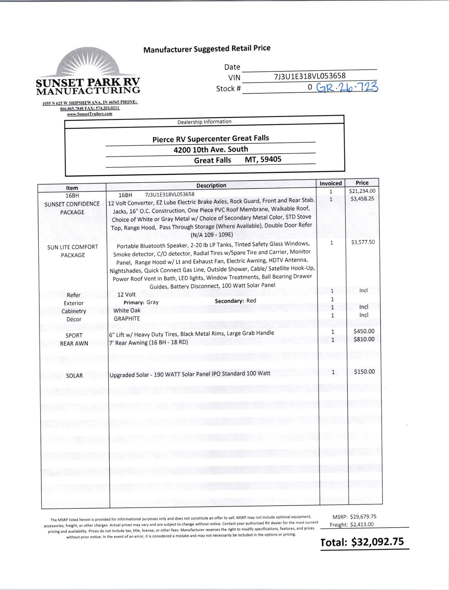 2027 Sunset Park RV 2027 Sunset Park RV Sunlite - thumbnail 29