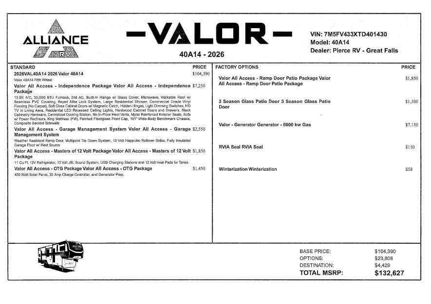 2026 Alliance 2026 Alliance Valor - thumbnail 22