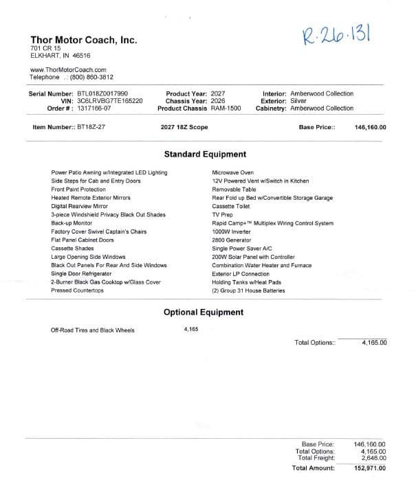 2027 Thor Motor Coach 2027 Thor Motor Coach Scope - thumbnail 36