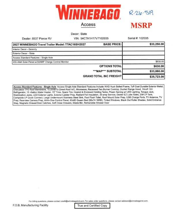 2027 Winnebago 2027 Winnebago Access - thumbnail 45