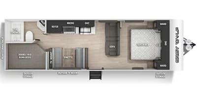 2022 Forest River 2022 Forest River Cherokee Grey Wolf - thumbnail 3