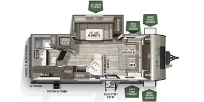 2022 Forest River 2022 Forest River Micro Lite - thumbnail 3