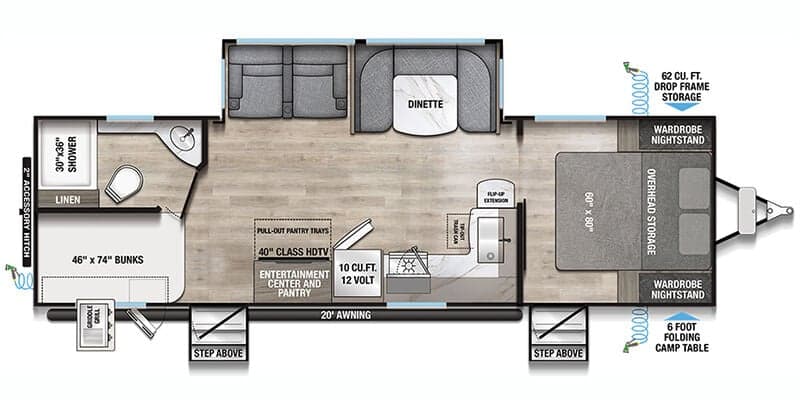 2025 Alliance RV Delta 281BH floorplan