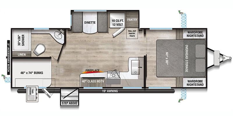 2025 Alliance RV Delta Ultra Lite BH241 floorplan
