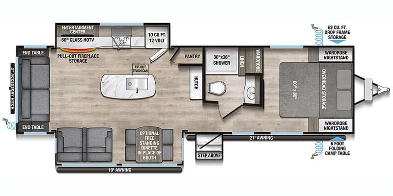 2025 Alliance RV Delta 292RL floorplan