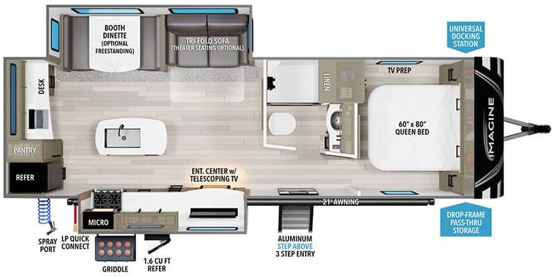2025 Grand Design Imagine 2670MK floorplan