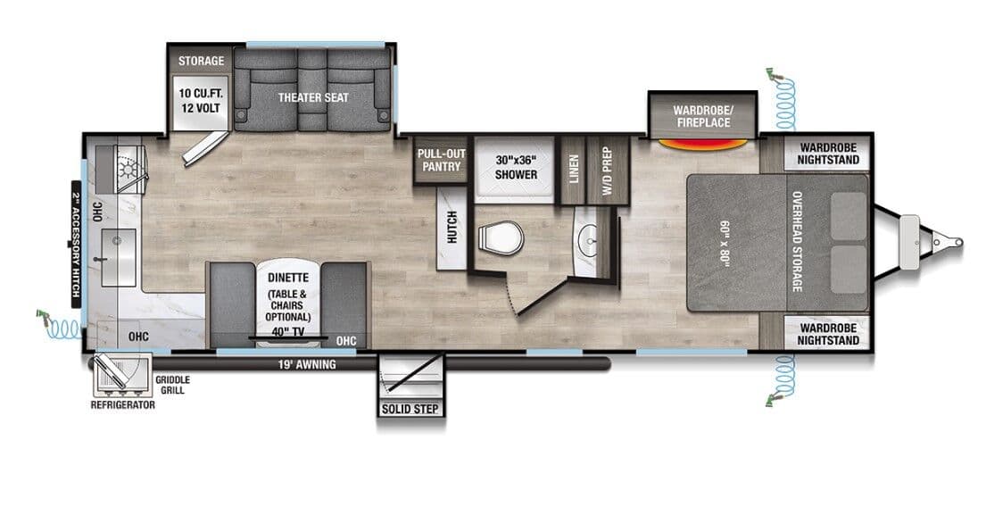2026 Alliance RV Delta 274RKW floorplan