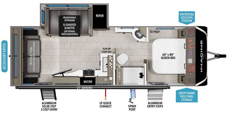 2026 Grand Design Imagine 2500RL floorplan