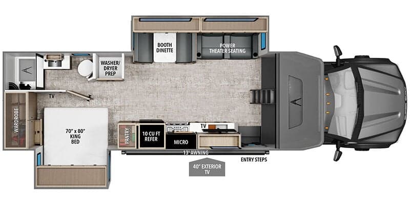 2026 Grand Design Lineage Series F 31ZW floorplan