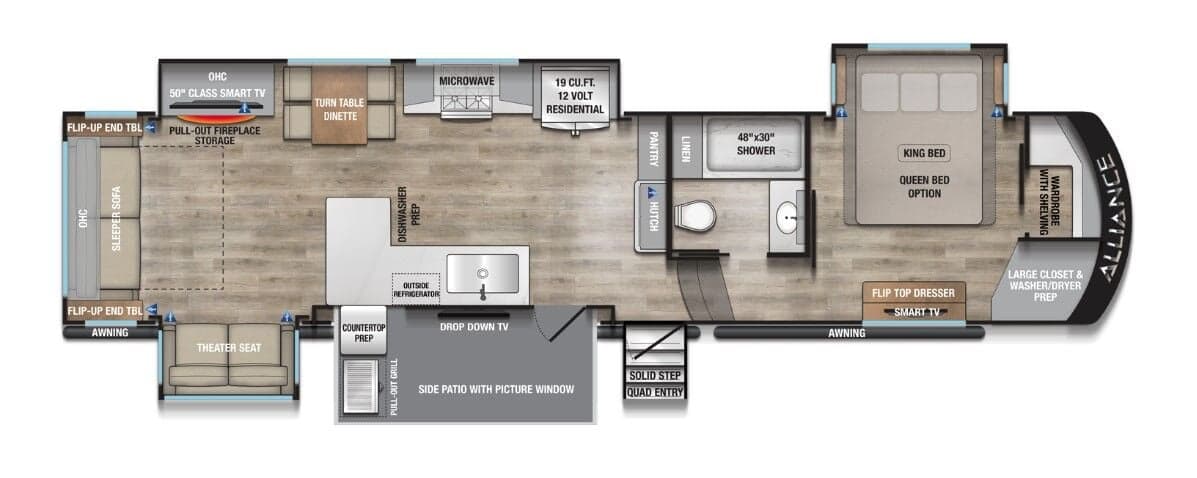 2026 Alliance RV Paradigm 388SP floorplan