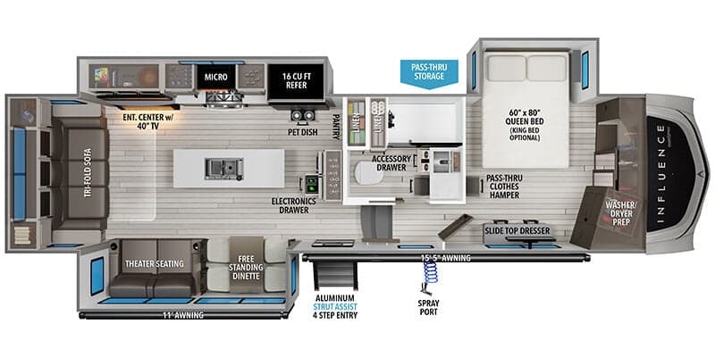 2026 Grand Design Influence 3003RL floorplan