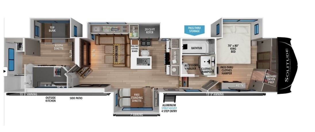 Solitude 414LJMJ Floorplan