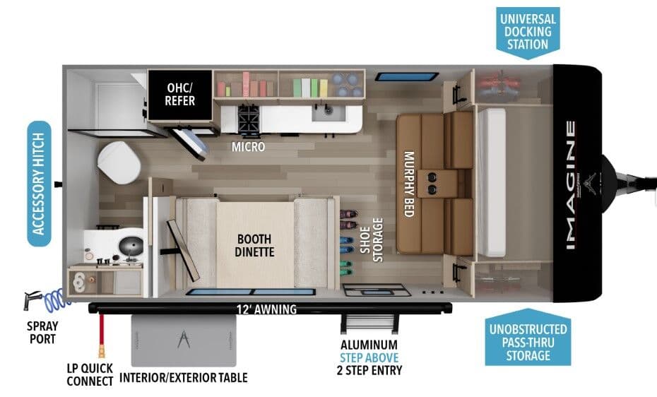 2026 Grand Design Imagine AIM 15RBA floorplan