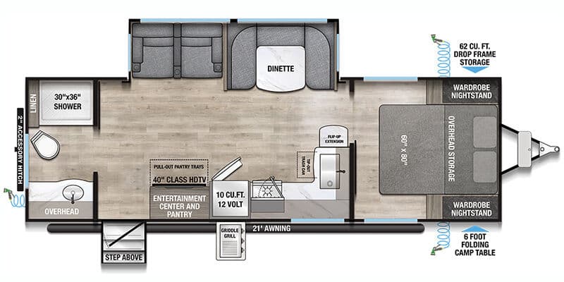 2026 Alliance RV Delta 262RB floorplan