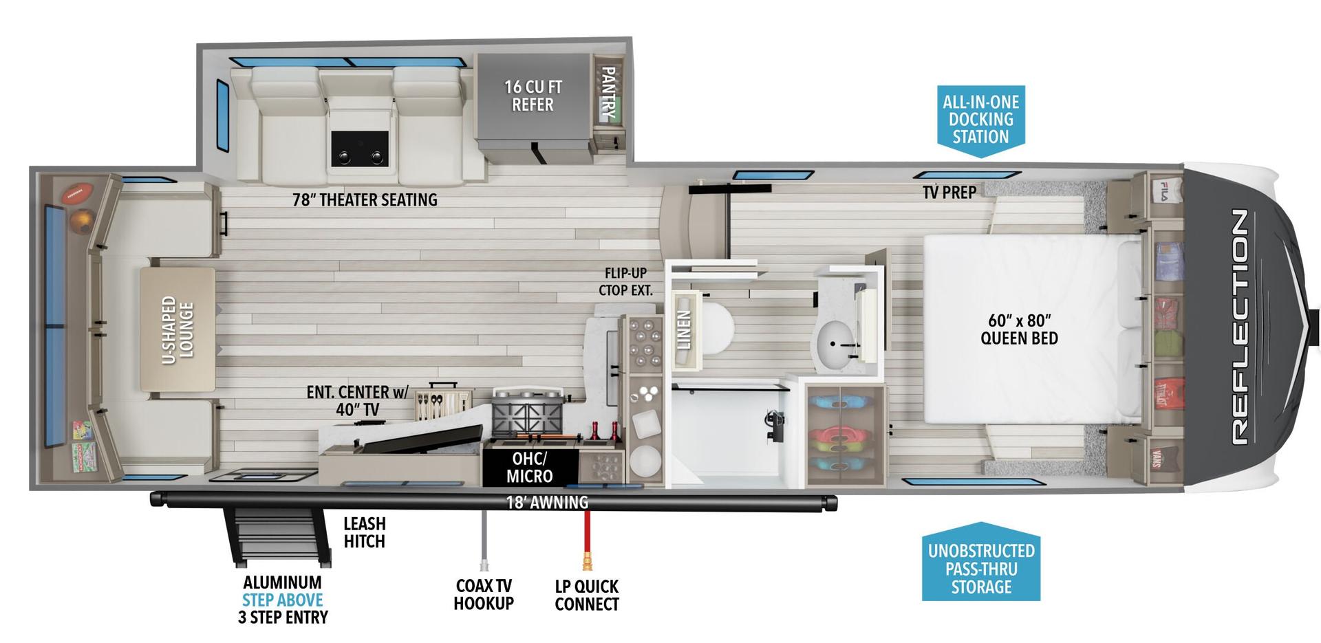 2026 Grand Design Reflection 150 Series 260RD floorplan