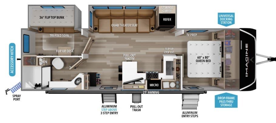 2026 Grand Design Imagine 2810BH floorplan