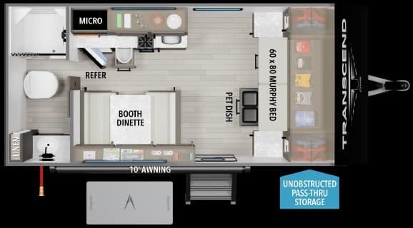 2026 Grand Design Transcend One 151RB floorplan