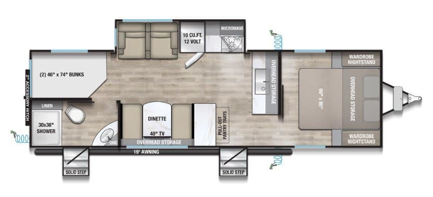 2026 Alliance RV Delta BH271 floorplan