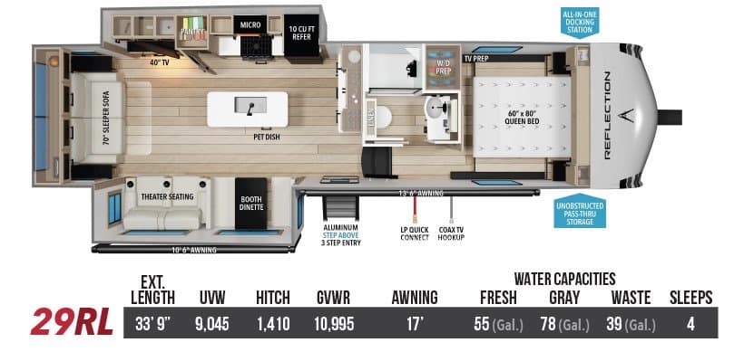 2026 Grand Design Reflection 100 Series 29RL
