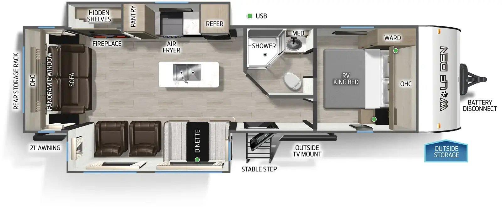 2027 FOREST RIVER 2027 FOREST RIVER CHEROKEE WOLF DEN - thumbnail 2