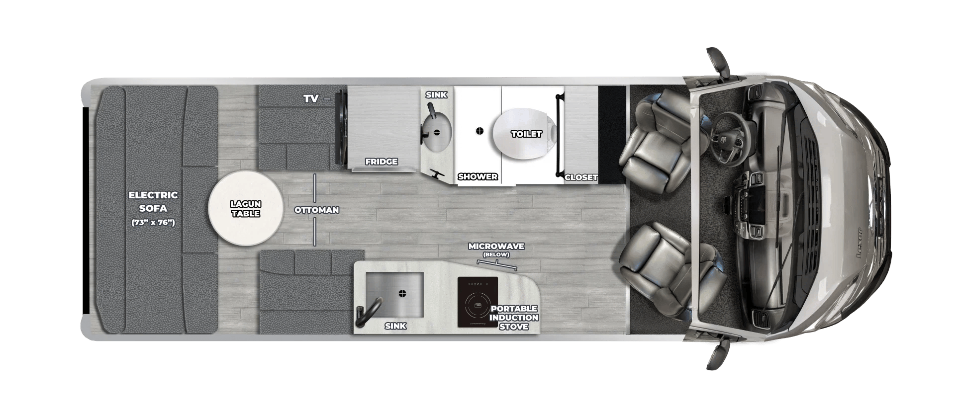2026 Pleasure-Way Lexor TS floorplan
