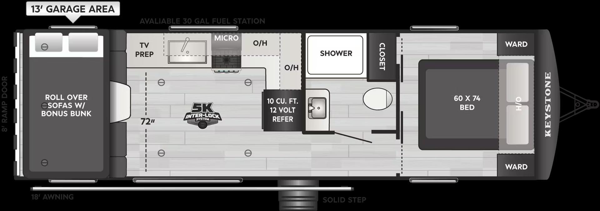 2026 Keystone RV 2026 Keystone RV Raptor Carbon Series Toy Hauler - thumbnail 2