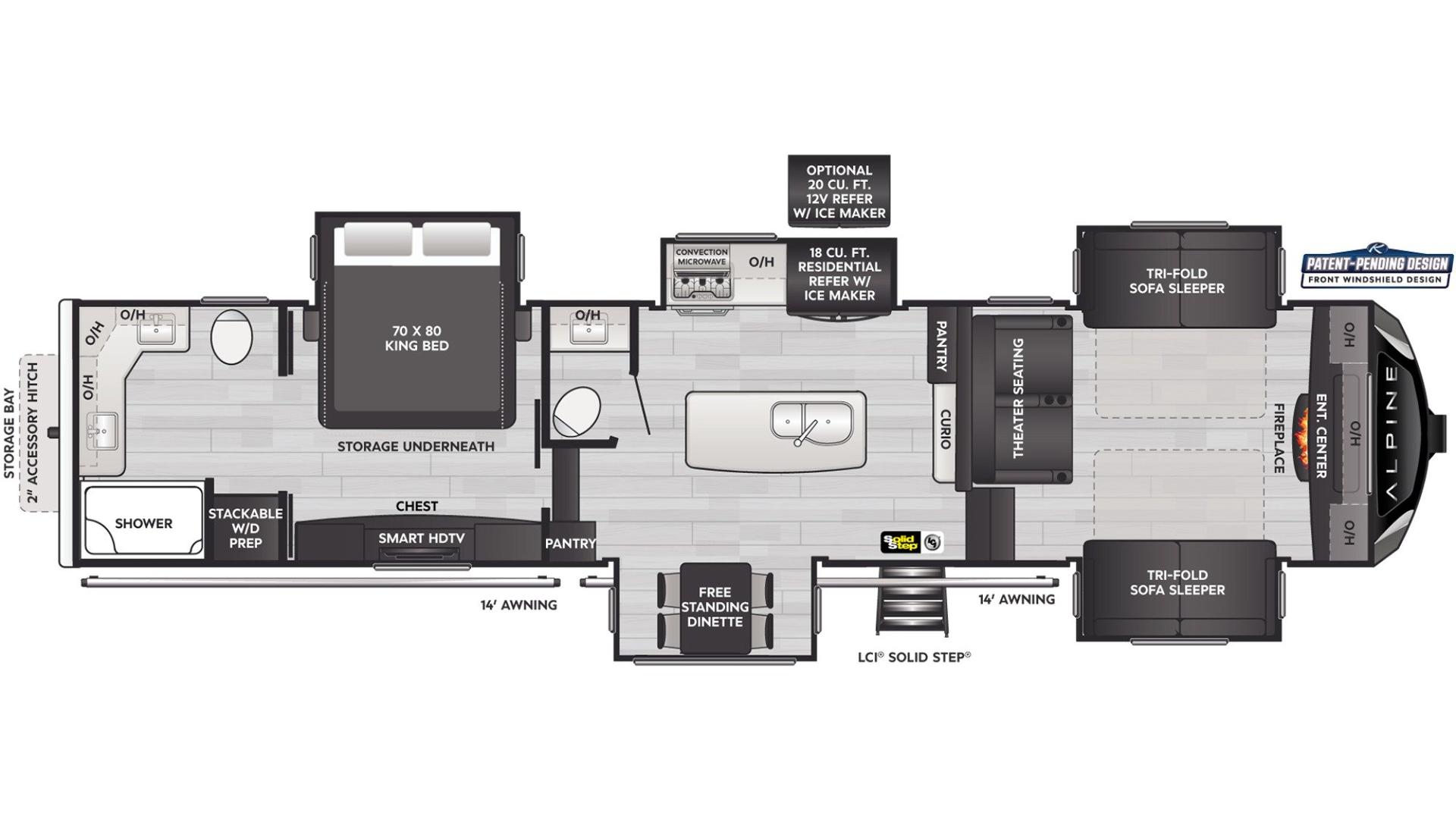 2025 Keystone RV 2025 Keystone RV Alpine - thumbnail 2