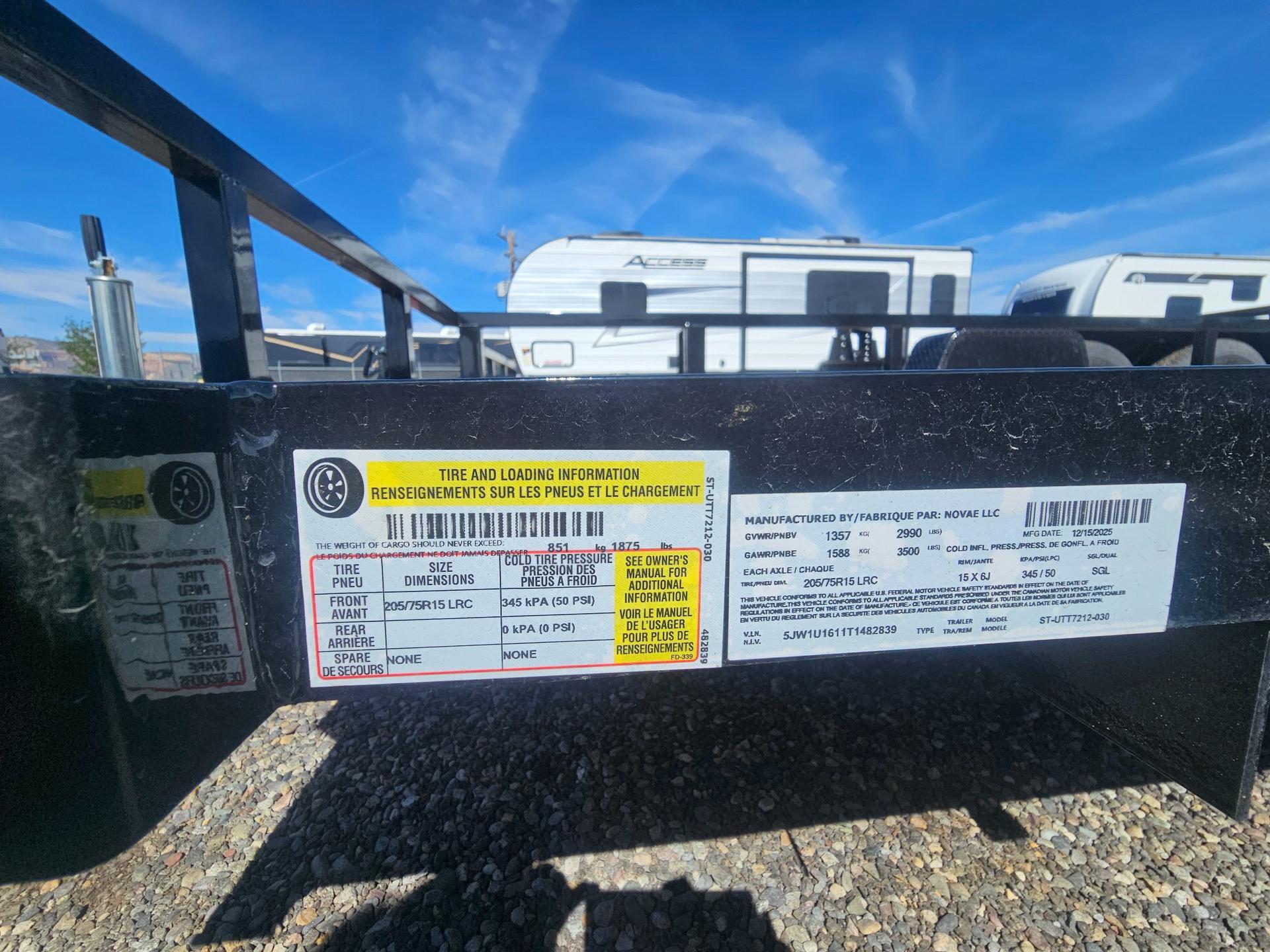 2026 Sure-Trac 2026 Sure-Trac 6'x12' SA Tube Top Utility - 2839 - thumbnail 8