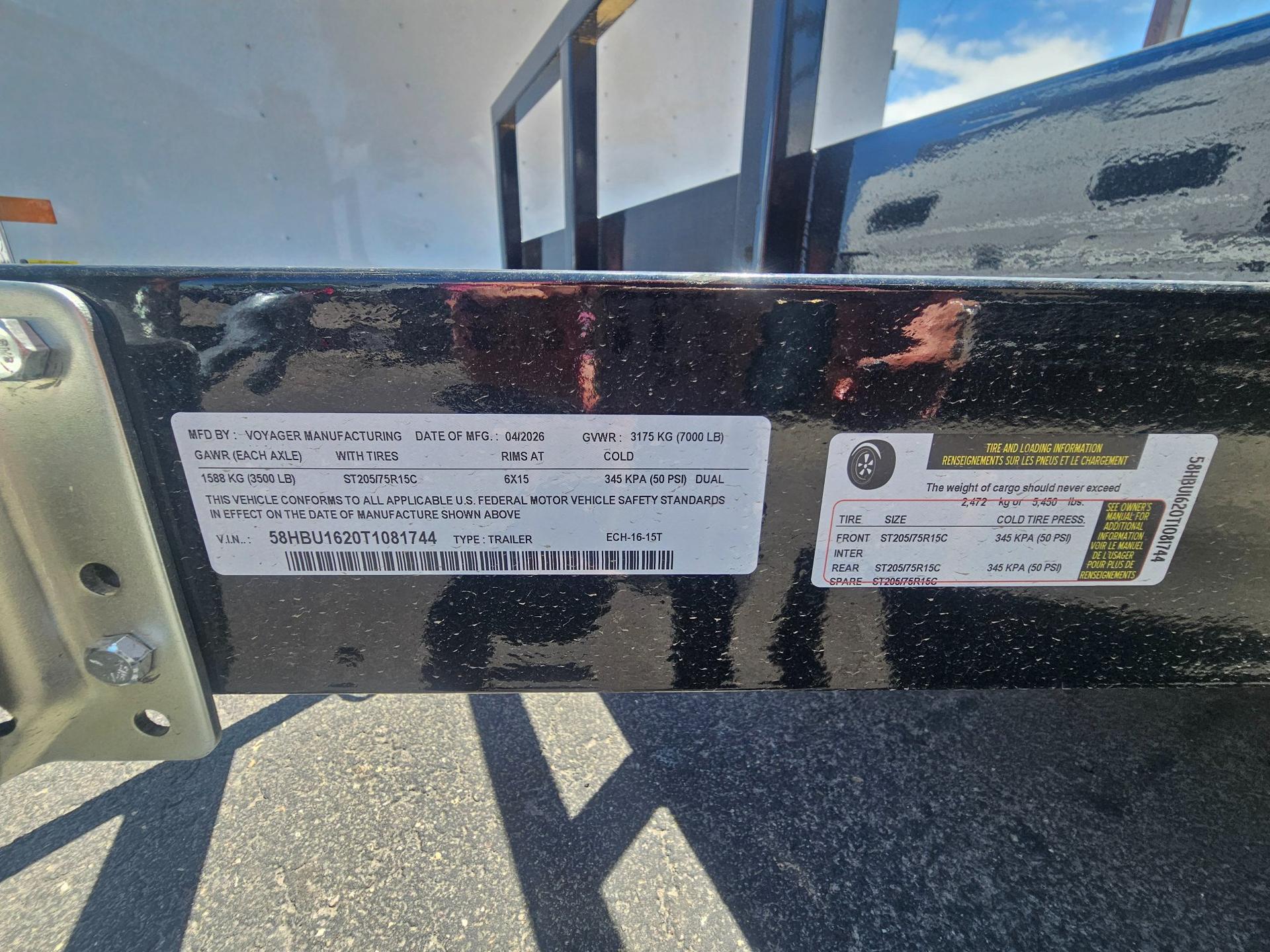 2026 Echo Trailers 2026 Echo Trailers 7'x16' Car Hauler - - thumbnail 2