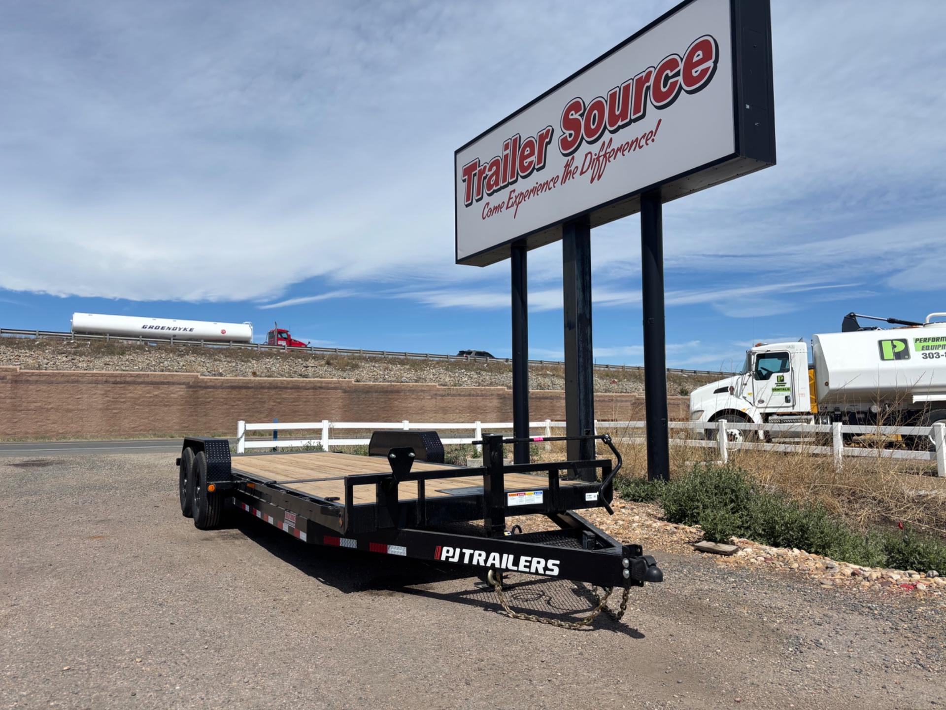 2026 PJ Trailers 7'x22' Channel Equipment Tilt - T6222 - 7854