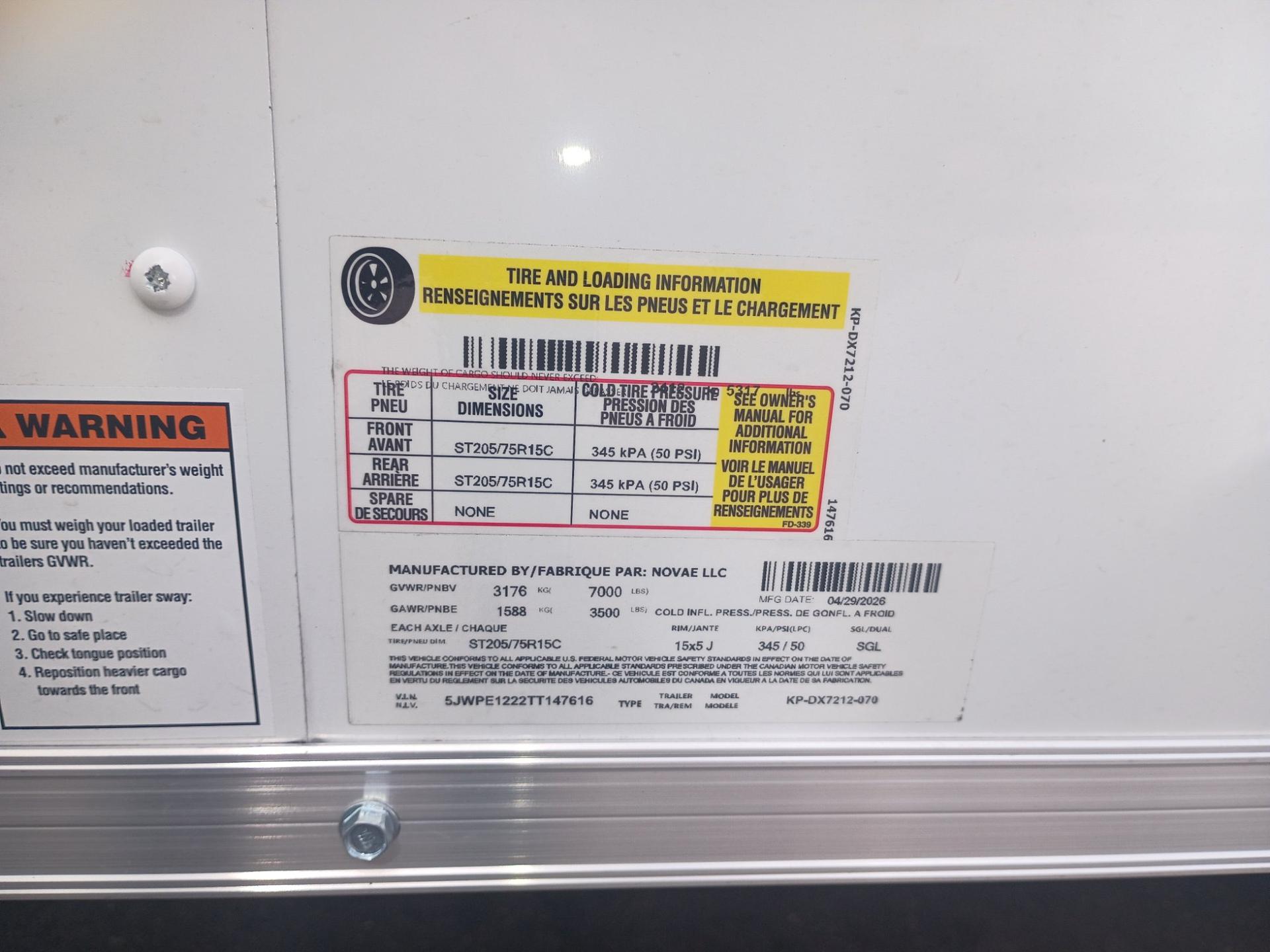 2026 Pace American 2026 Pace American Outback DLX 6'x12' TA - thumbnail 16