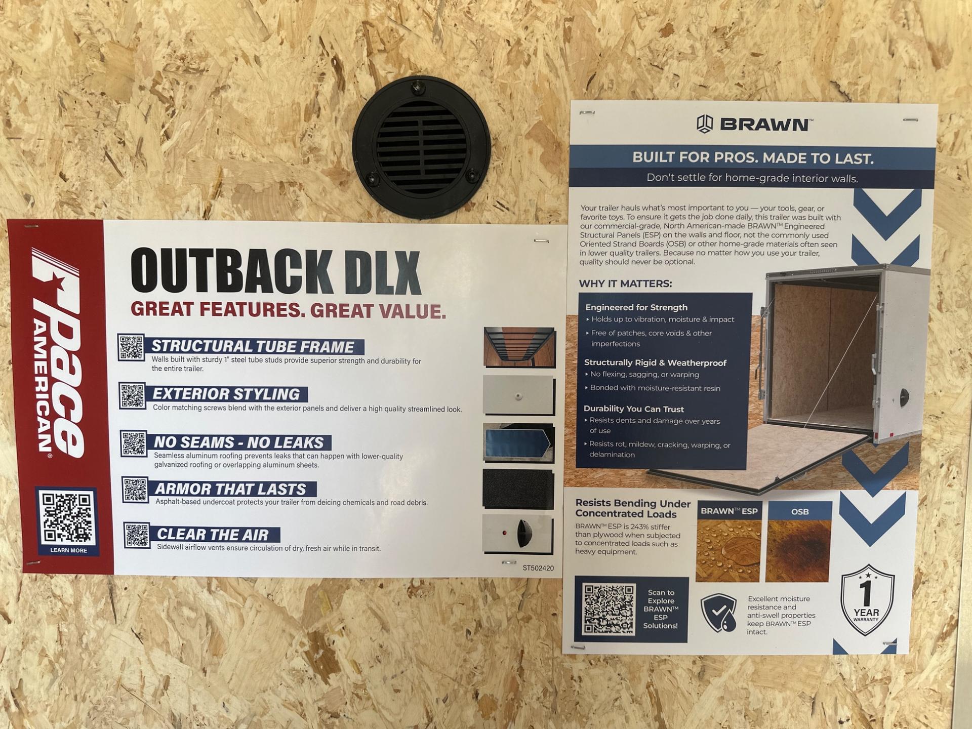 2026 Pace American 2026 Pace American Outback DLX 5'x8' - thumbnail 6