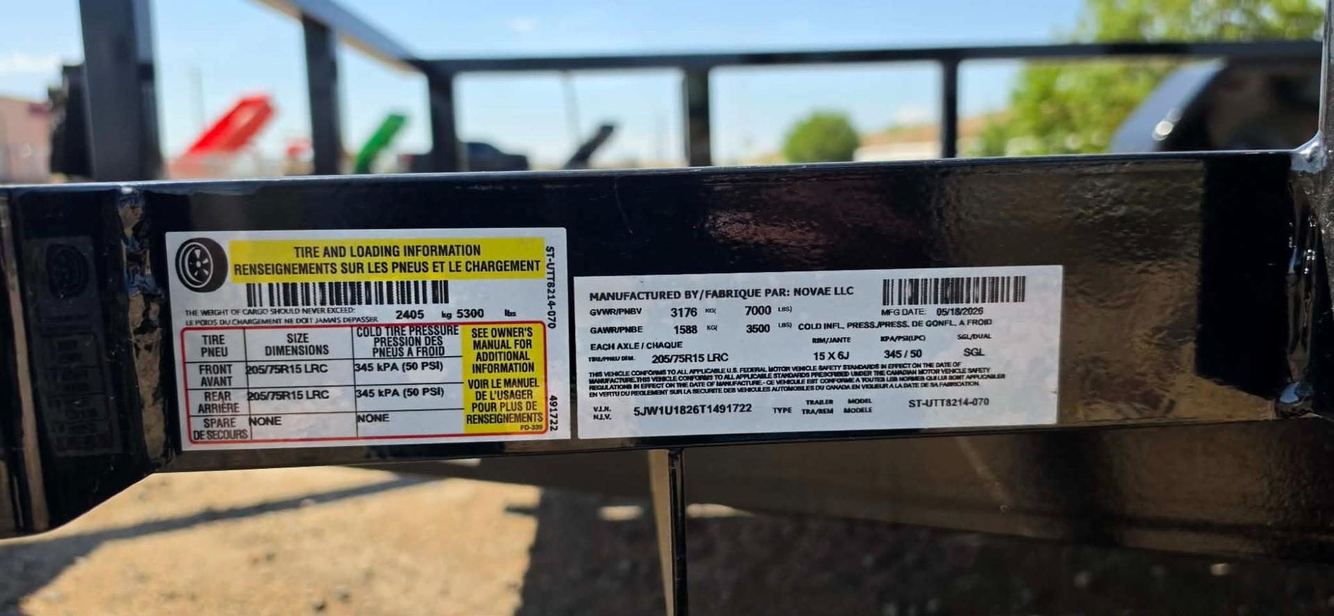 2026 Sure-Trac 2026 Sure-Trac 7'x14' TA Tube Top Utility - - thumbnail 10
