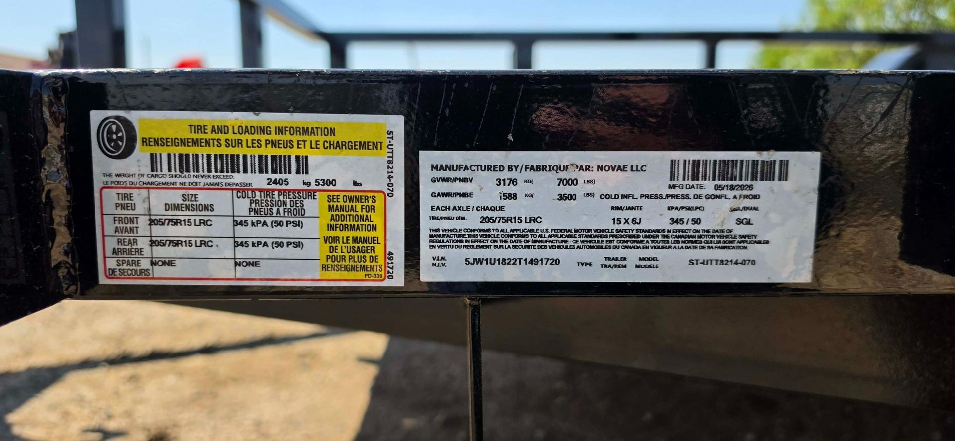 2026 Sure-Trac 2026 Sure-Trac 7'x14' TA Tube Top Utility - - thumbnail 10